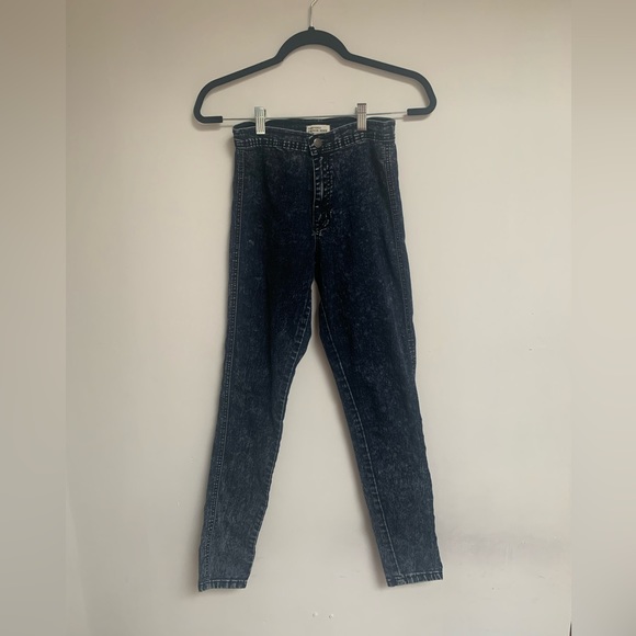 Black acid wash jeans, size 25 - Picture 1 of 3